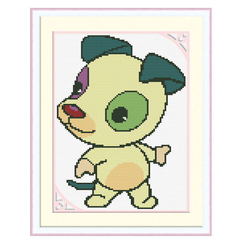 印花十字绣十二生肖牛新款线绣客厅儿童卧室小幅动物新手简单