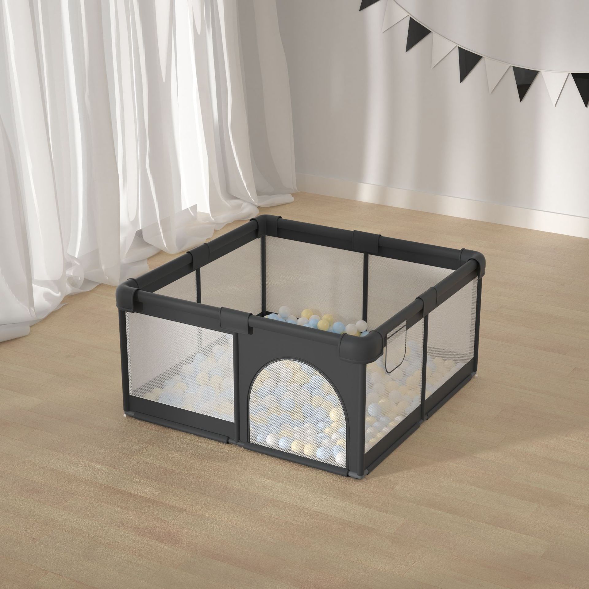 儿童围栏婴儿地上防护栏爬行学步栅栏宝宝室内游戏围栏防摔安全栏