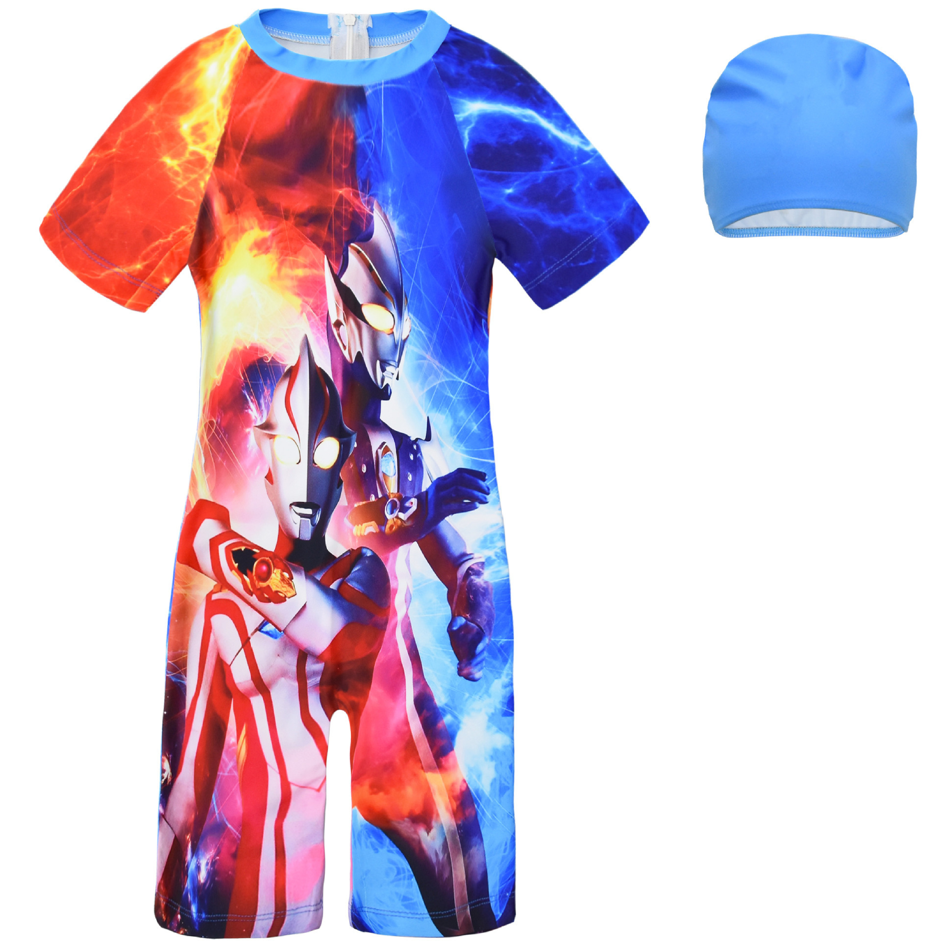 奥特曼连体泳衣      【产品尺码】:100 110 120 130 140【商品款号】