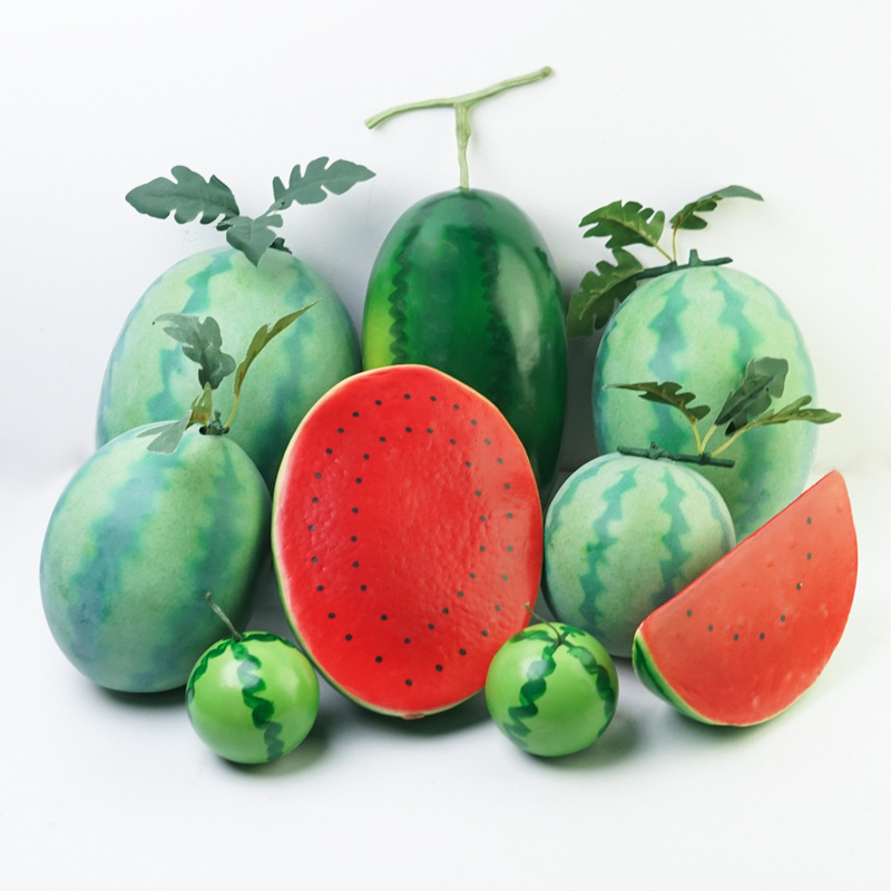 假西瓜片假泡沫半个西瓜摄影居家装饰早教画室道具仿真西瓜模型