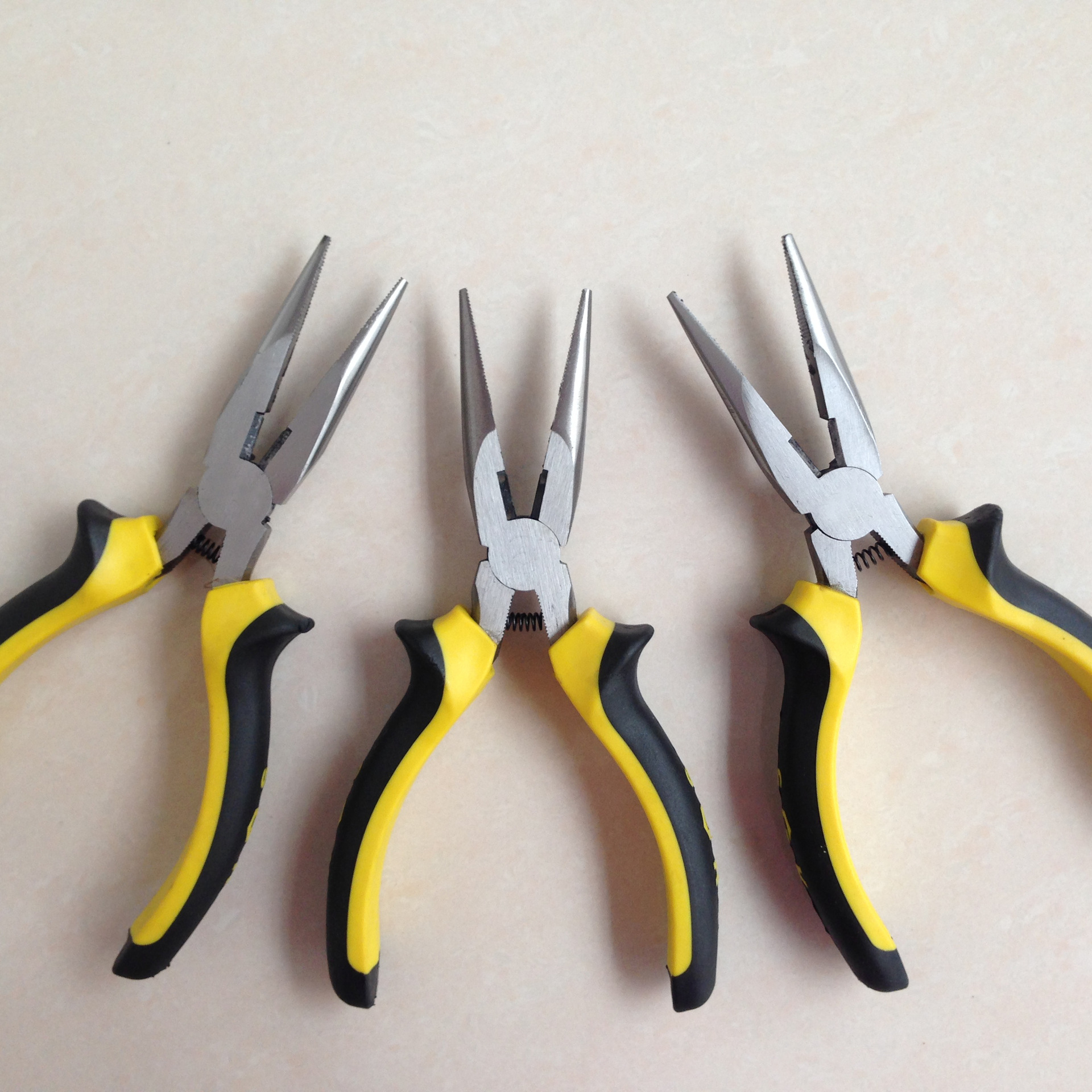 45碳钢8寸6寸欧美式尖嘴钳斜咀钢丝钳老虎钳平口钳五金工具