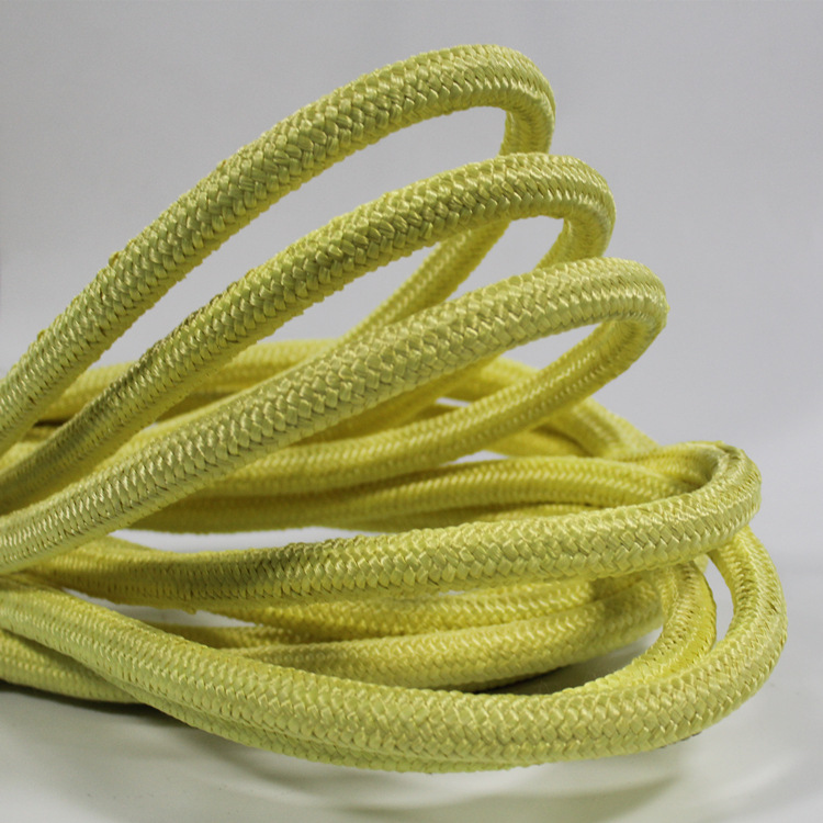 厂家直销索维特进口对位芳纶绳双层耐磨防火阻燃凯芙拉耐高温绳