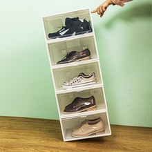 透明鞋盒加大号侧开篮球鞋子收纳盒塑料鞋盒整理家用鞋柜鞋架组装