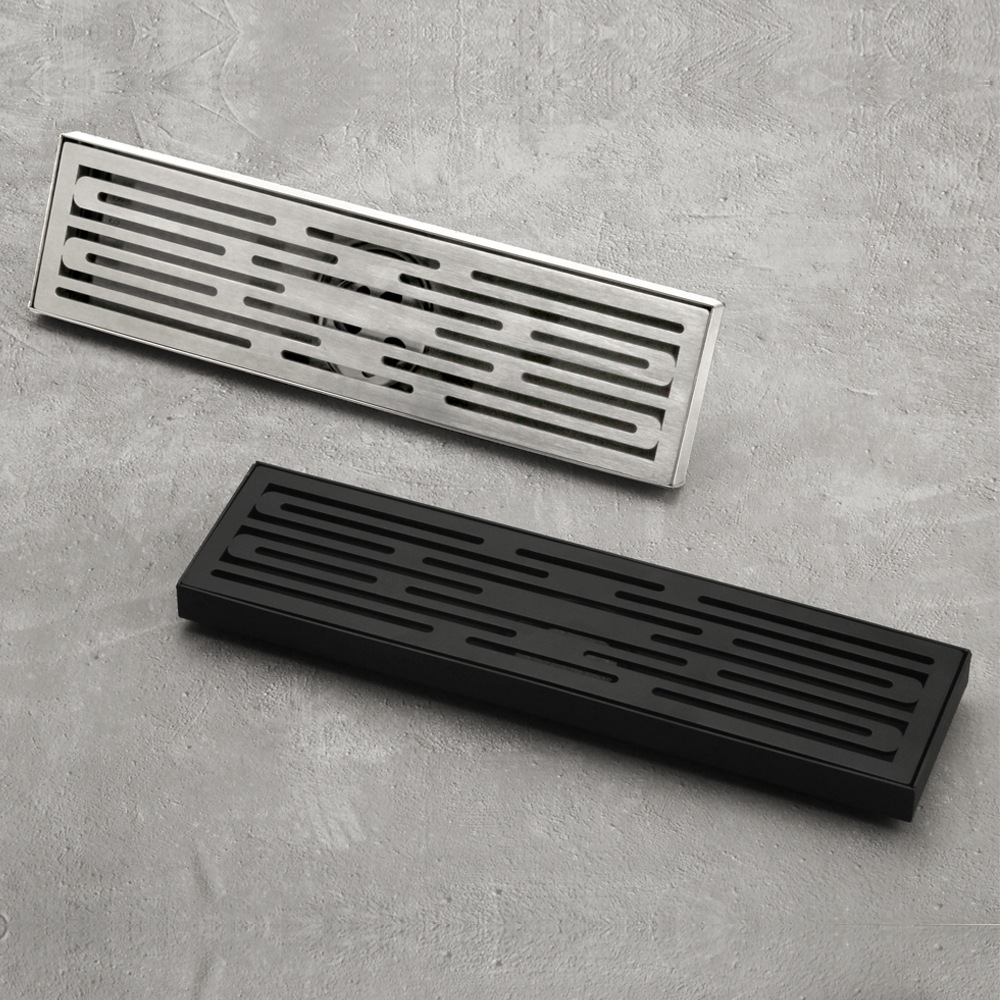 新款行云流水长地漏激光切割美观浴室淋浴房卫生间排水沟地漏