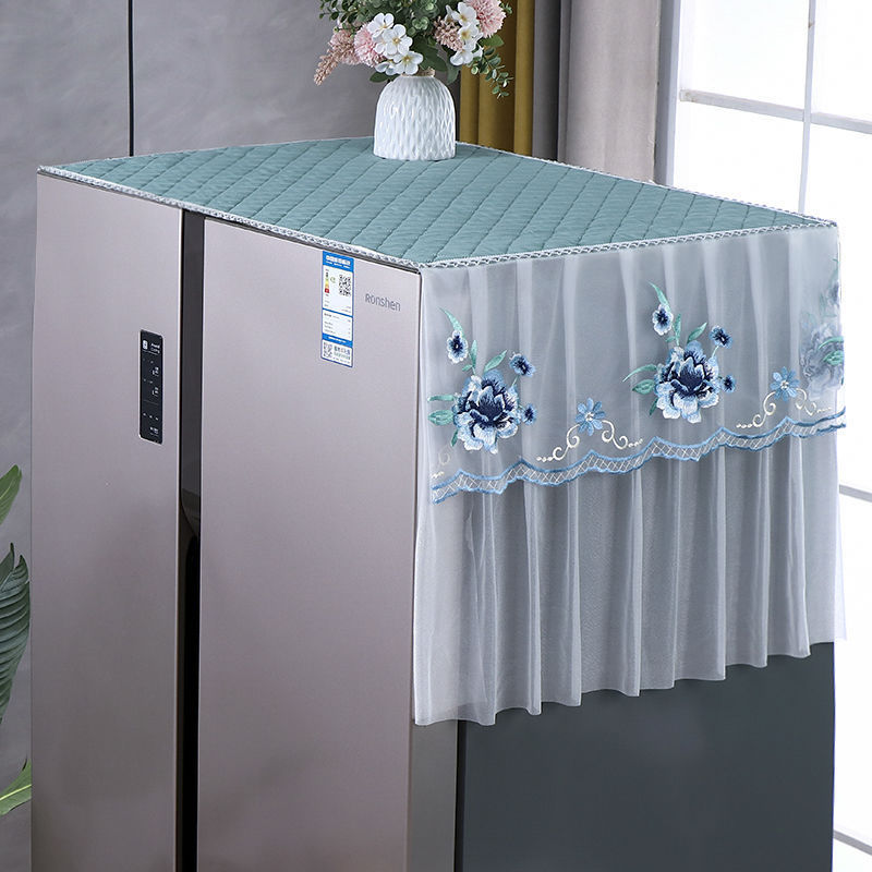 双开门冰箱盖布2023单开门冰箱盖布顶盖布冰箱防尘盖布防尘帘通用