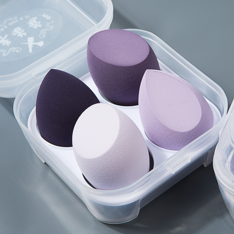 Ins Cosmetic Egg Finishing Powder Puff Soft Cushion Powder Puff Storage Wet and Dry Beauty Blender Storage Box Smear-Proof Makeup
