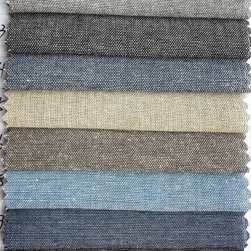 涤棉青年布 现货 /鞋帽用料衬衫 21支色织青年布服装面料批发