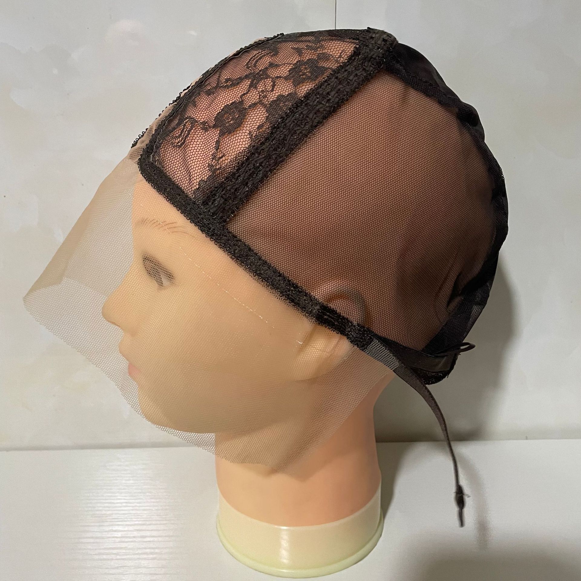 13*4蕾丝假发头套 弹力假发网帽 假发帽皮厂家 假发用网底