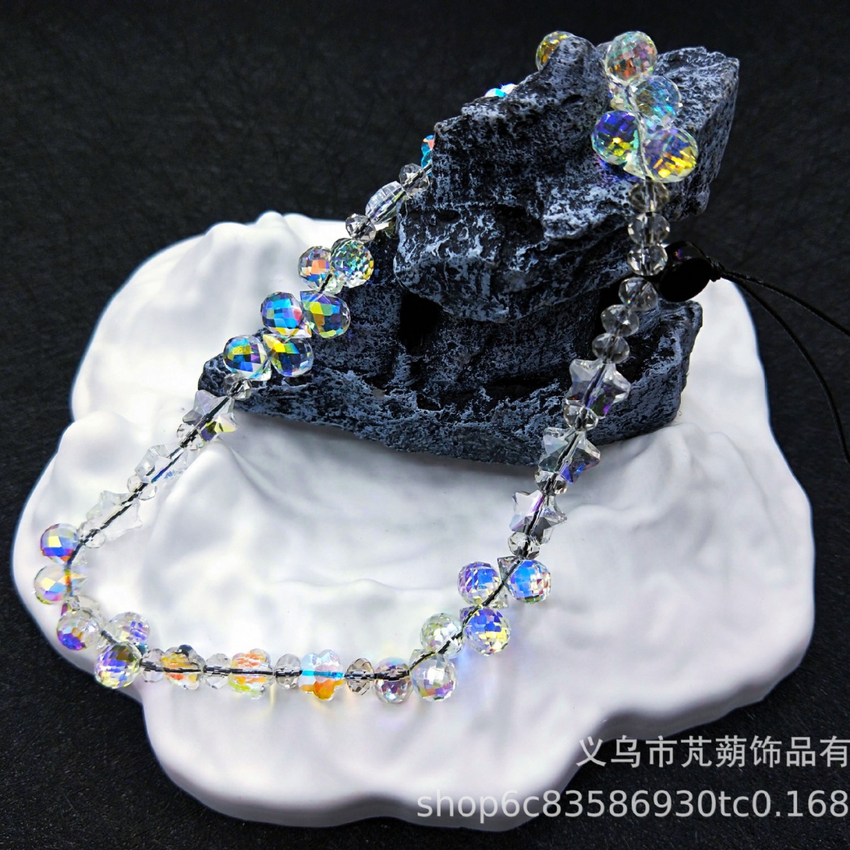 手机挂绳水晶链纯手工水钻长链闪亮吊绳挂件-阿里巴巴
