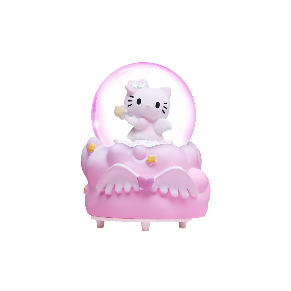 Angel Ktrabbit Mini Small Sized Crystal Ball Colorful Light Decoration Cute Cartoon Students' Birthday Present Boutique