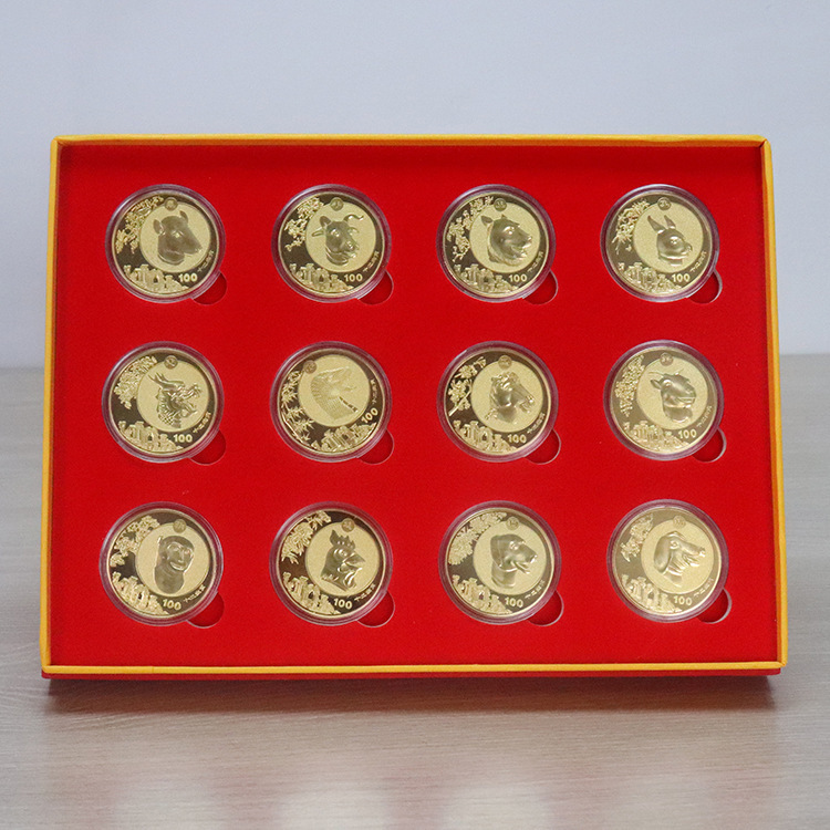 圆明园国宝生肖12兽首套装纪念章会销纪念品支持支持一件代发