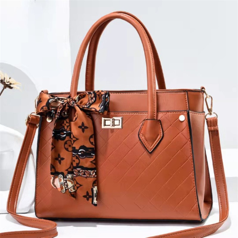 Foreign Trade Export New All-Match Bow Shoulder Women's Bag Popular Solid Color Trendy Crossbody Bag Women's Simple