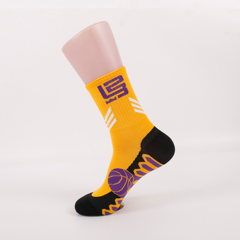 Long Socks Men's Trendy Street European Hip Hop off Tube Socks Trendy Socks High White Socks Sports Basketball Socks