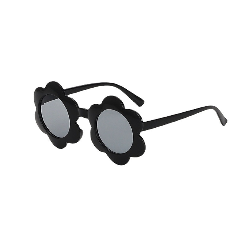 New Fashion Cute Flowers Kids Sunglasses Trendy Jelly Color Glasses SUNFLOWER Decorative Sunglasses 2022