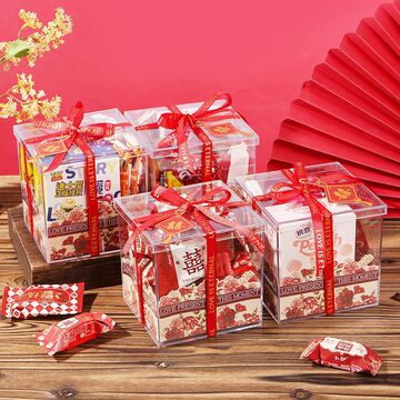 高档方形亚克力糖果盒透明礼盒包装盒生日礼物盒伴手礼品盒喜糖盒