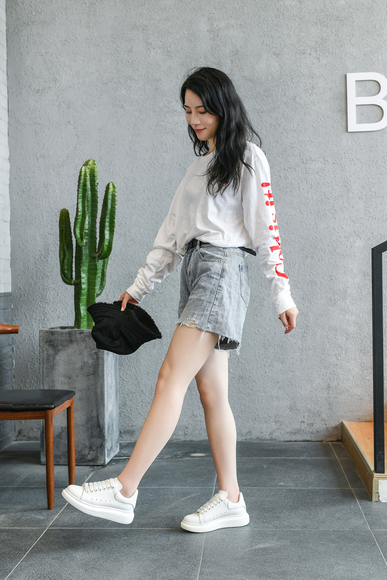 麦昆小白鞋女2021春季新款纯白男女鞋子真皮厚底内增高情侣款潮鞋