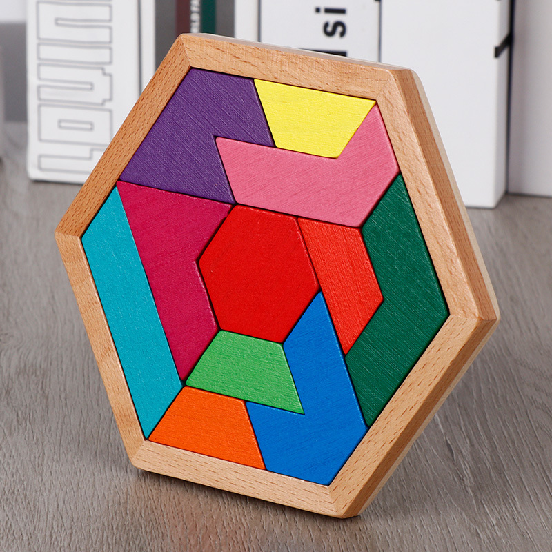 俄罗斯方块拼图积木早教拼盘益智力玩具拼板伤脑筋巧板宝宝以上一