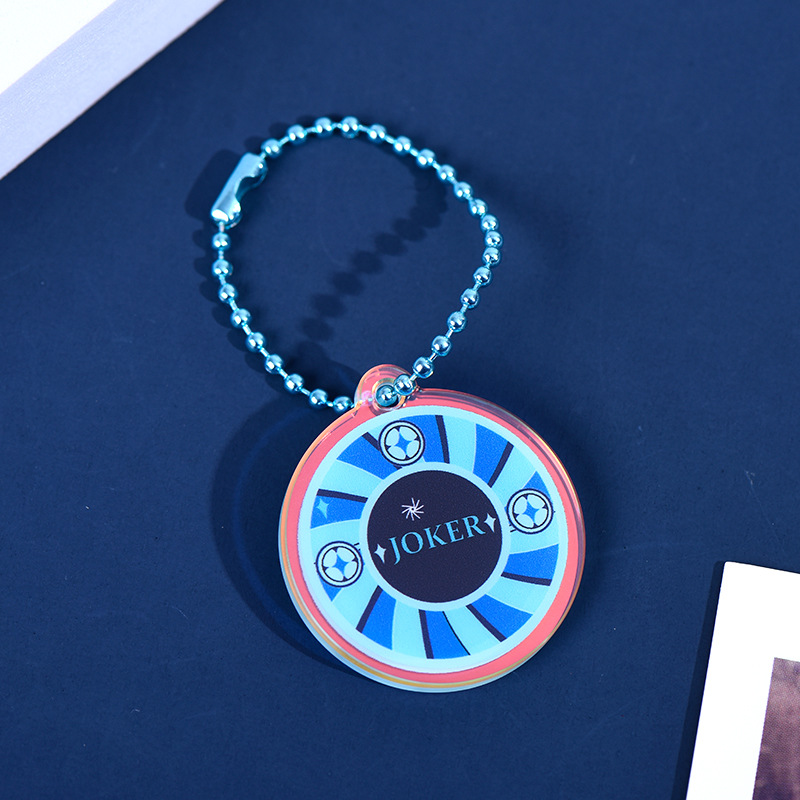 批发joker字母钥匙扣卡通亚克力钥匙扣透明亚克力钥匙扣