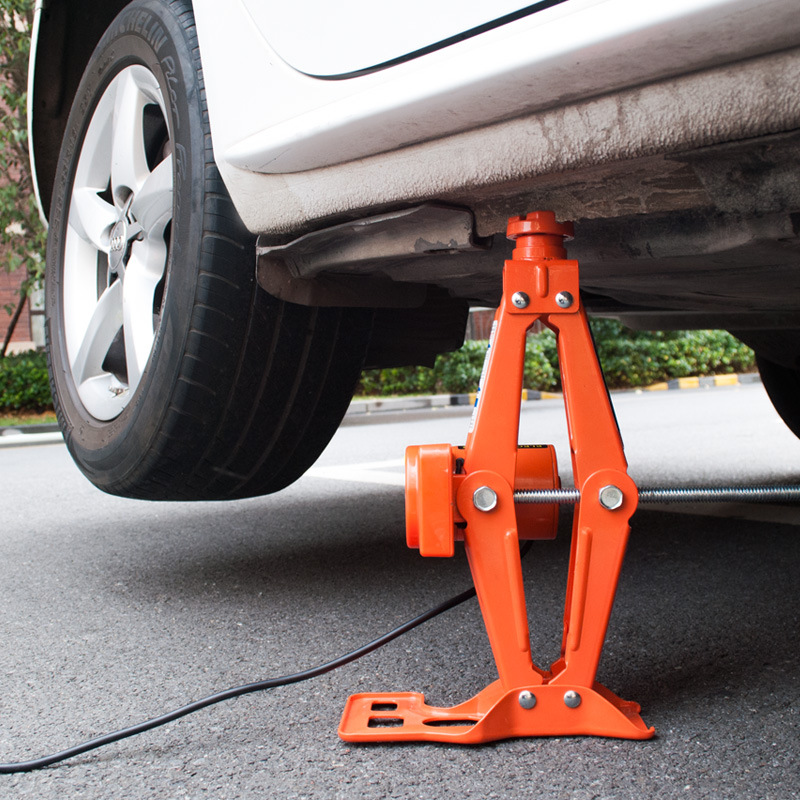 多功能剪式车载电动千斤顶12v越野suv轿车小汽车用立式换胎神器3t