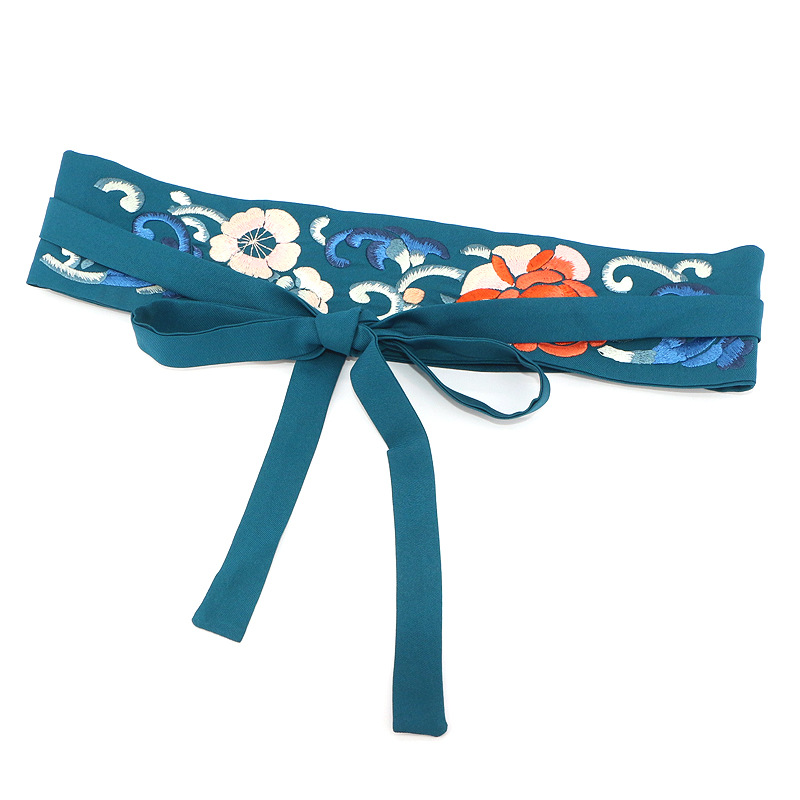 古风刺绣汉服腰封 女民族风装饰配裙子夏百搭古装腰带宽外搭束腰