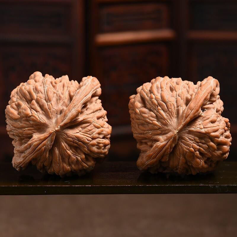 文玩核桃狮子头盘玩核桃精选配对手盘核桃把玩核桃老树自然庄