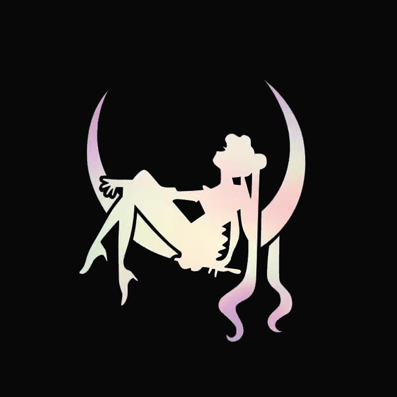 外贸卡通动漫美少女战士月野兔人物汽车窗玻璃油箱盖装饰贴纸防水