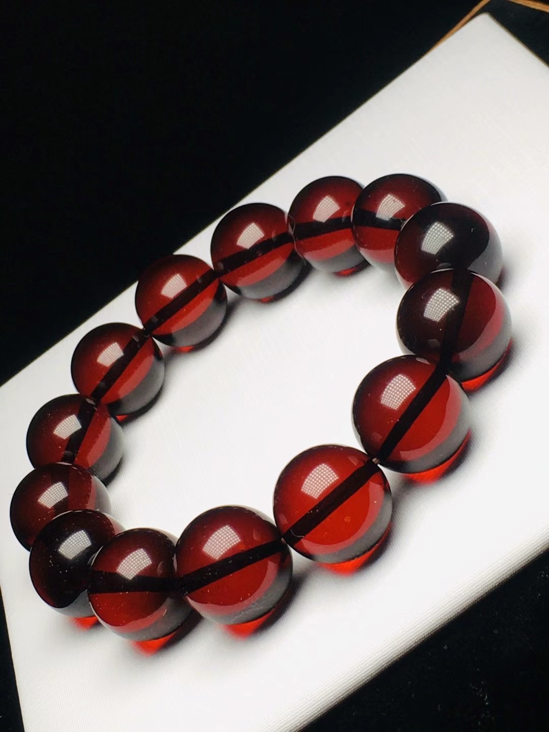 血珀琥珀手珠念珠佛珠男款女士红珀蜜蜡老蜡原矿文玩礼品手串手链