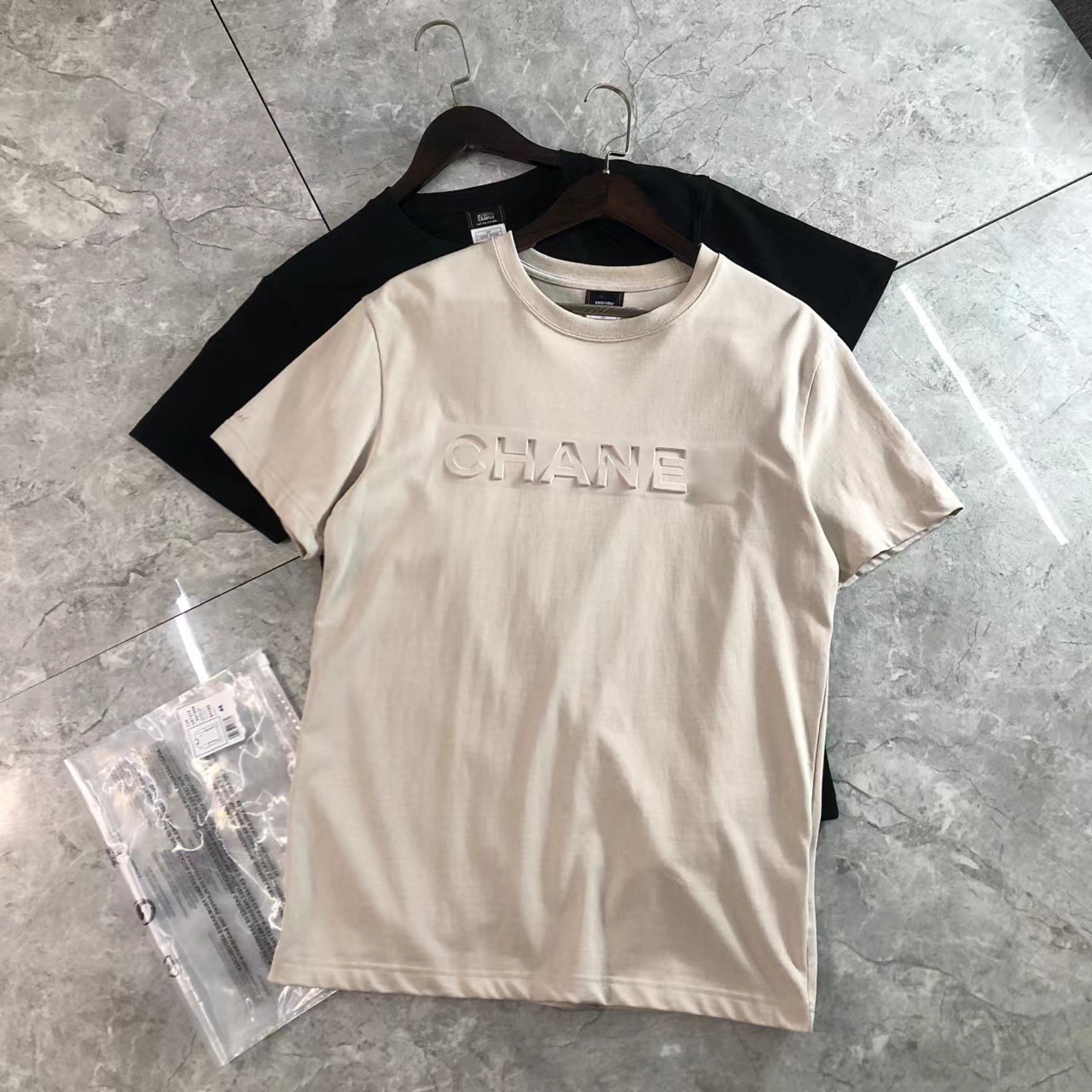 一手货 纯原外贸尾货 小香风凹凸压印uniform员工内购工服短袖t恤