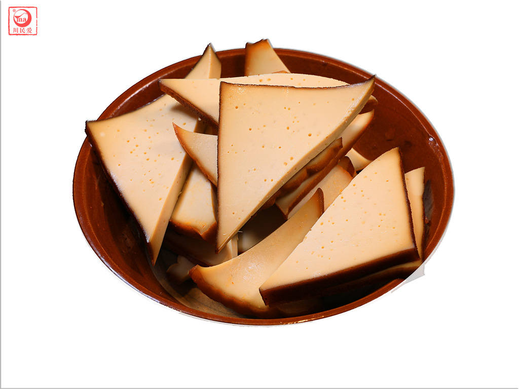 川民爱烟熏豆干四川农家腊豆干豆腐干食品厂家批发餐饮供货500g