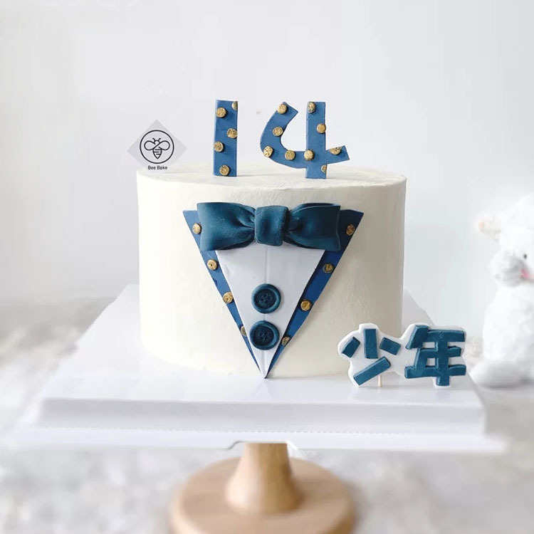 少年生日蛋糕装饰男孩开学季派对未来可期10岁甜品台见描述见描述