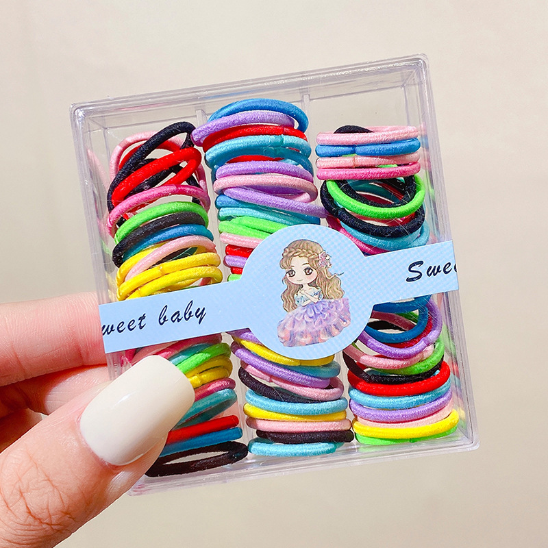 Baby Rubber Band Does Not Hurt Hair Small Size Hair Rope Hair Accessories Hair Ring Good Elasticity Children Headwear Baby Girl Head Rope