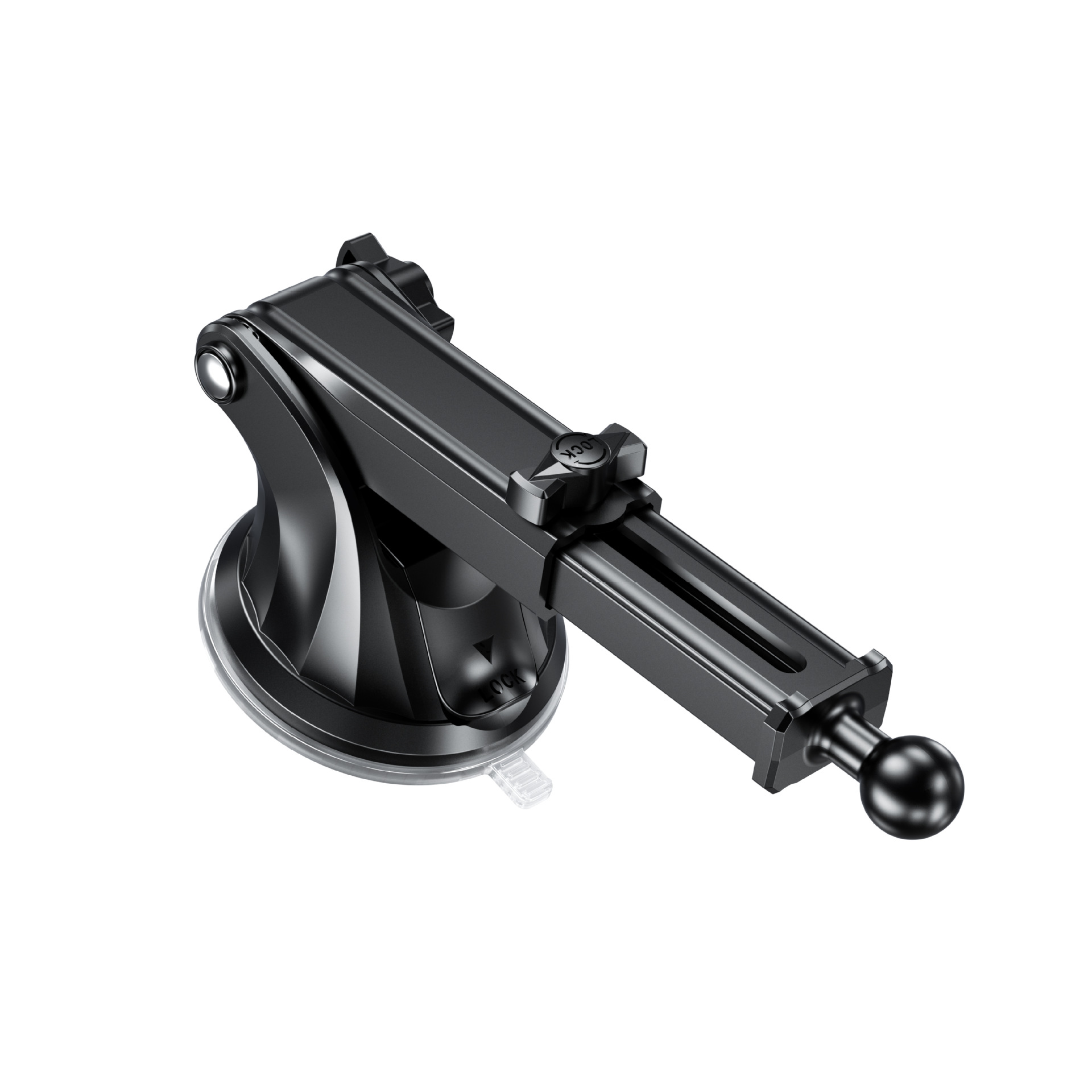 凯威格kewig手机车载无线充支架配件伸缩旋转真空吸盘支架底座