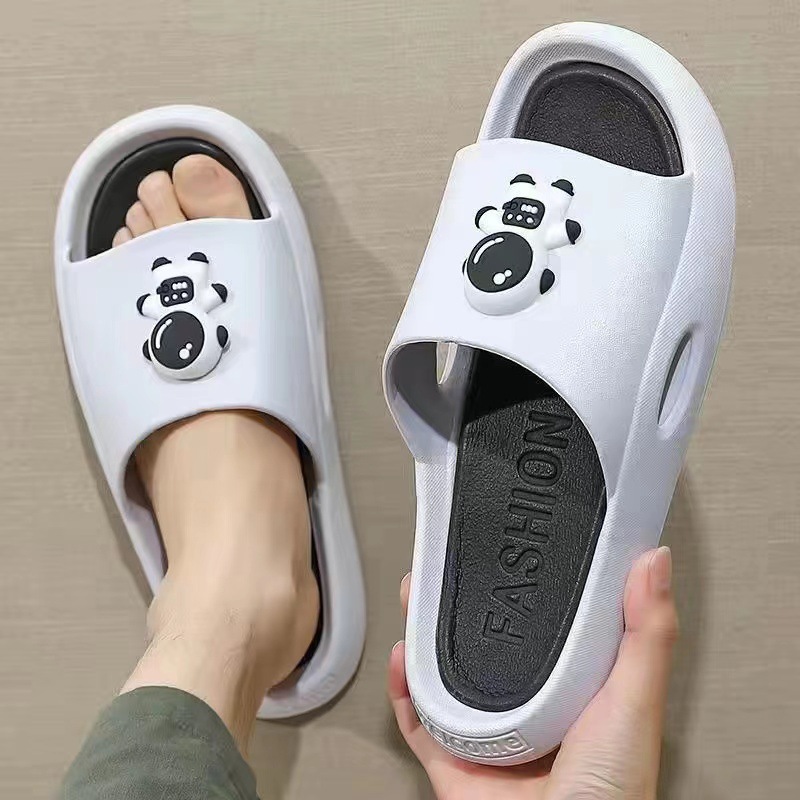 Slip-on Slippers Men's Thick-Soled Korean Style Trendy Summer Fashion All-Matching Casual and Comfortable Non-Slip Home New Men's Slippers