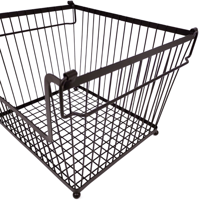 厂家批发金属网篮网筐超市用收纳筐置物篮铁篮子不锈钢清洗篮