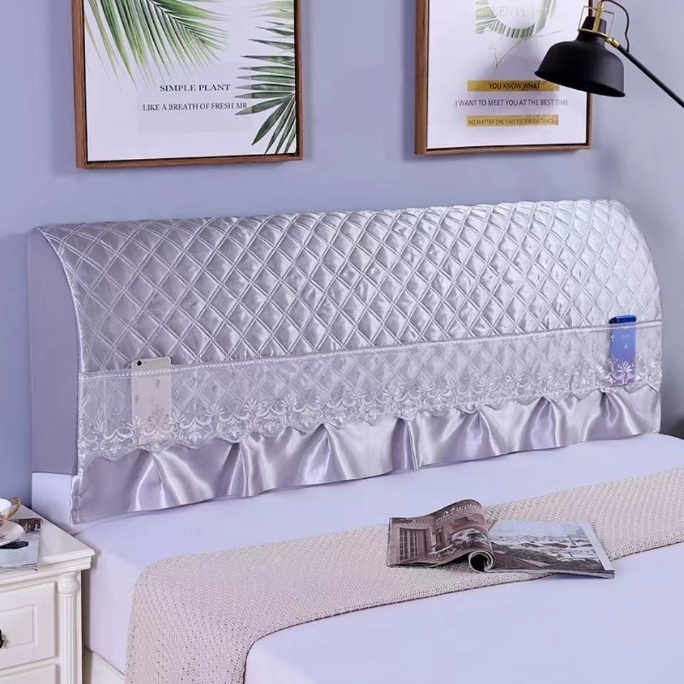 床头罩床头套夹棉加厚欧式防尘罩床罩1.5m1.8m加厚软包床靠保护罩