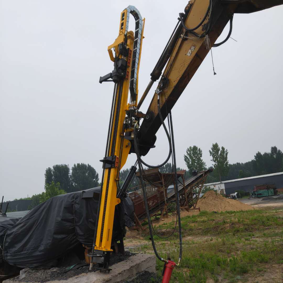 液压挖改潜孔钻机 矿山打孔用双转盘凿岩机液压挖改潜孔钻机定制