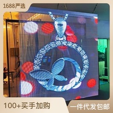 工厂led透明广告屏室内高清贴膜屏橱窗透明led全彩显示屏现货