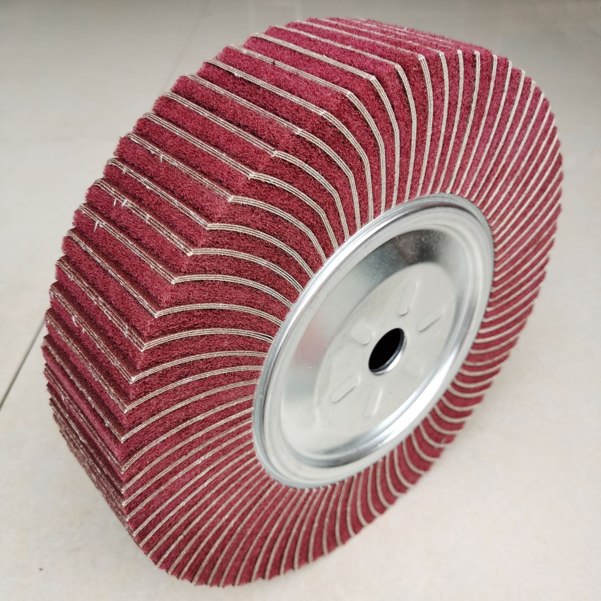 夹砂飞翼轮不锈钢拉丝轮3片砂布加密耐磨