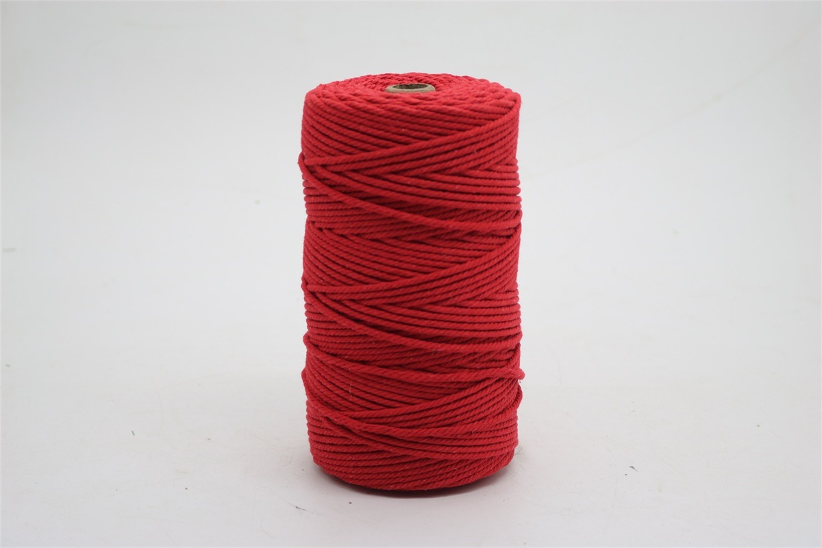 3mm Hand-Woven Color Cotton Cord Multi-Color Color Cotton Cord Multi-Strand Braided Line Binding Rope