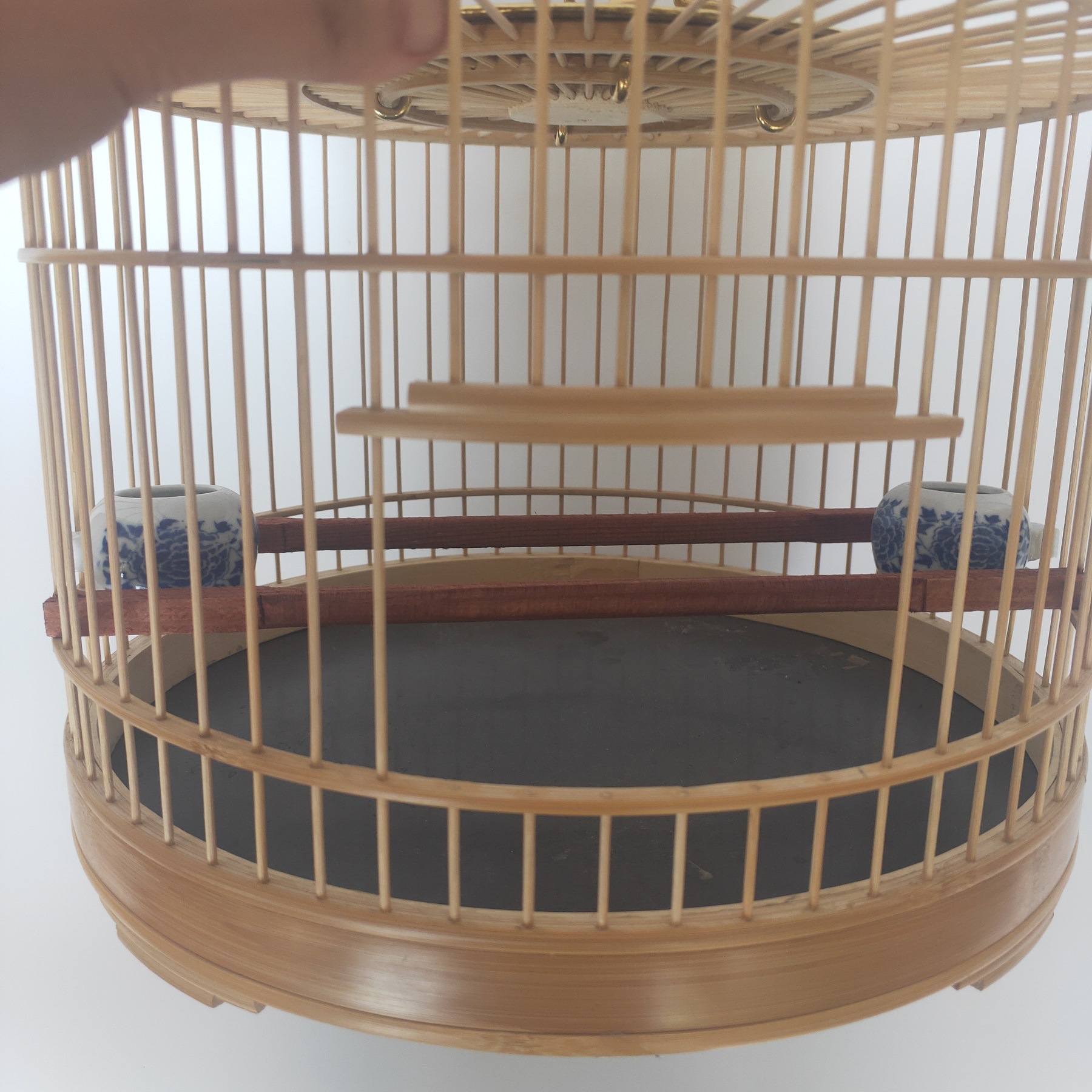 竹笼圆笼64条红子贝子绣眼鸟鸟笼56条颠颏笼72条柳莺笼纯竹子制作