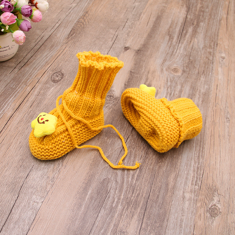 [Special Clearance] Winter Fleece-Lined Baby Bootee 0-6 Months Baby Shoes Newborn Step Ankle Sock