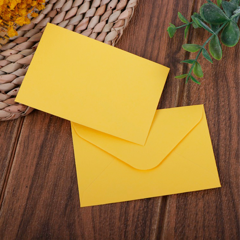 现货欧式七彩 多色小清新信封邀请函纯色信封袋明信片信封批发