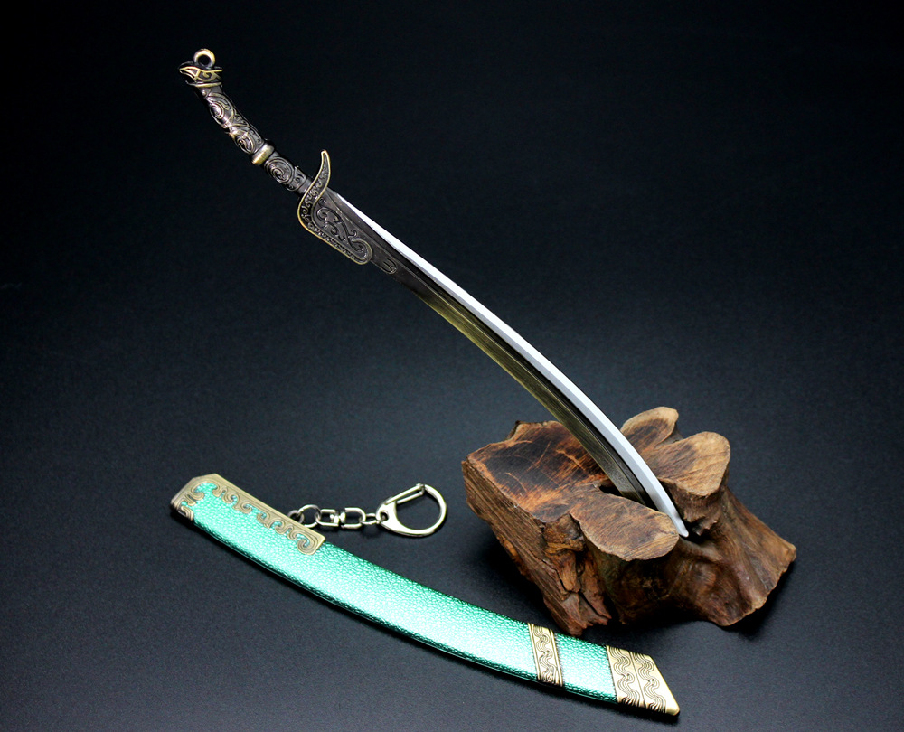 有翡周边兵器 周翡 破雪刀合金模型钥匙扣摆件22cm