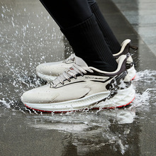 361男鞋运动鞋2024冬季新款雨屏6.0防水跑鞋轻便耐磨减震跑步鞋男