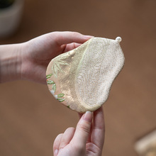 一品造物中式西阵织福禄茶垫胡桃木壶承家用公杯垫茶具配件茶布垫