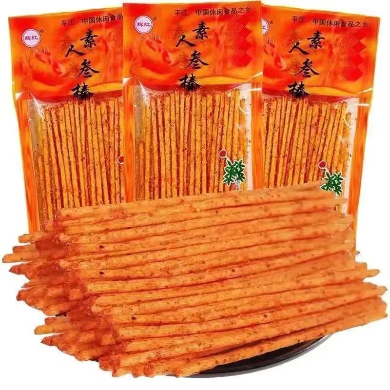 素人参棒辣条大面筋素食小吃儿时校园怀旧零食亲嘴烧网红休闲食品