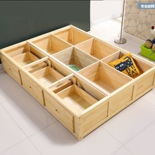 地台床实木榻榻米实木床主卧双人床1.5米1.8箱储物实木床抽屉代销