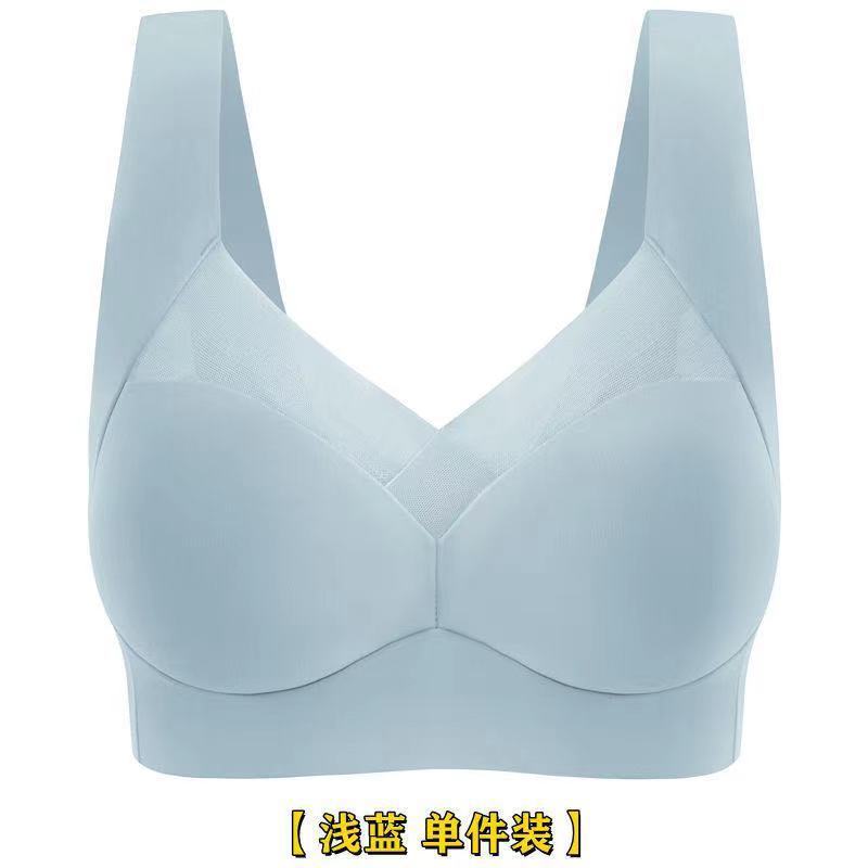 Summer Thin Ice Silk Seamless Bras Women's Underwear Push up and Anti-Sagging Breast Holding Sexy Tube Top