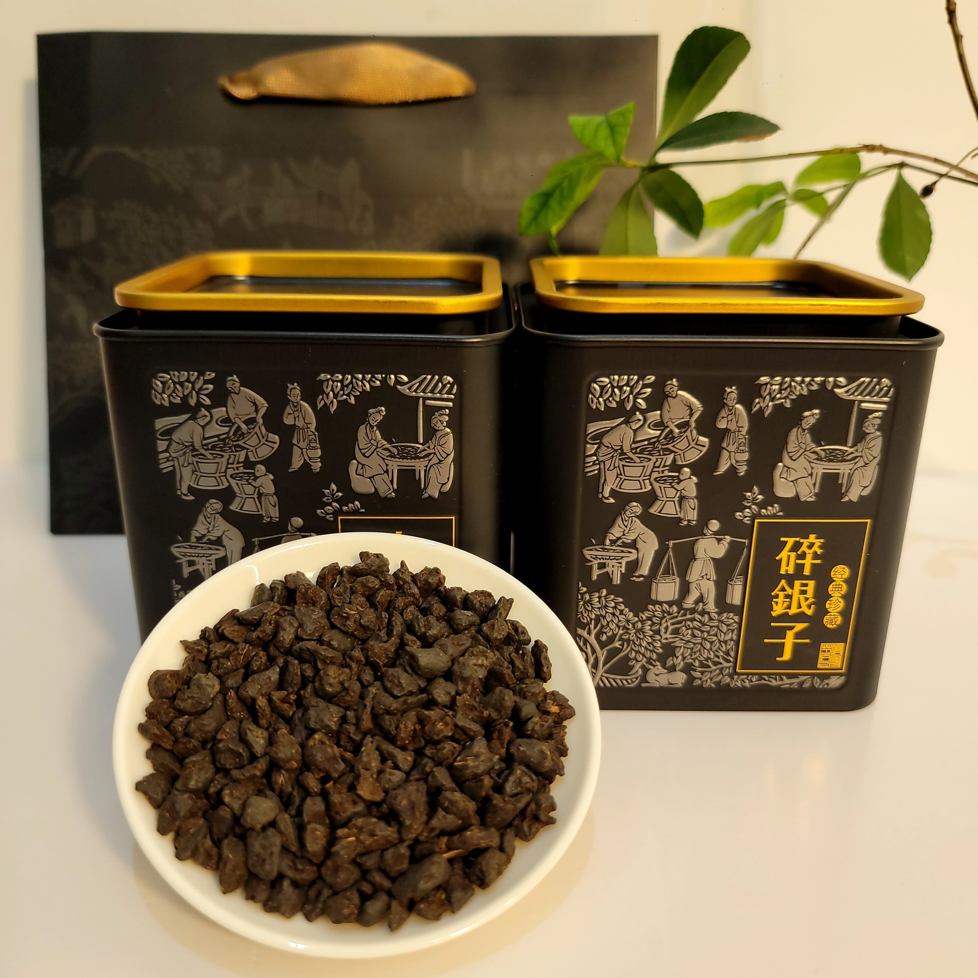 茶叶批发云南普洱大叶种晒青毛茶,糯米香叶碎银子包邮一件代发