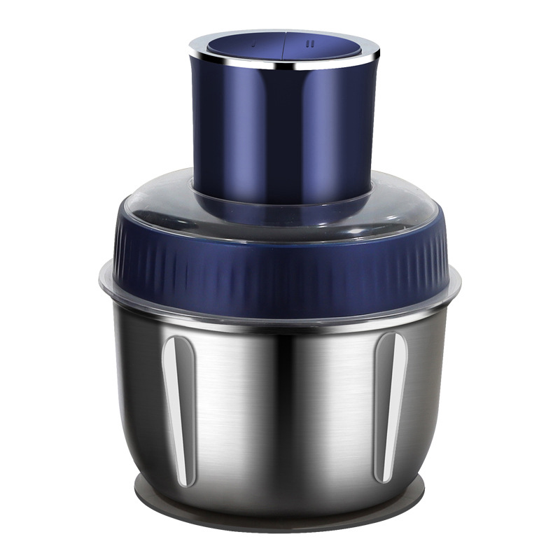 工厂批发oem多蒙玻璃2l绞肉机 家用不锈钢碎菜机打蒜绞馅料理机